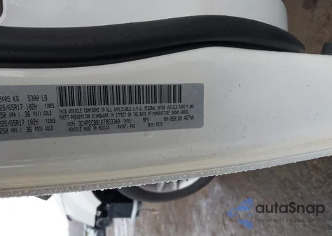 2019 Dodge Journey Se z USA, uszkodzony, nr VIN 3C4PDCBB1KT853340